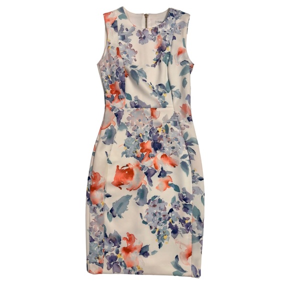 Calvin Klein Dresses & Skirts - CALVIN KLEIN | Women’s | NWT | Sleeveless V-Neck A-Line Floral Dress | Size 2